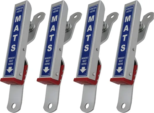 Vista 12 de HI-TECH Abrazaderas para tapete de lavado de auto, soportes para alfombras de piso de alta resistencia para limpieza y secado, aluminio resistente