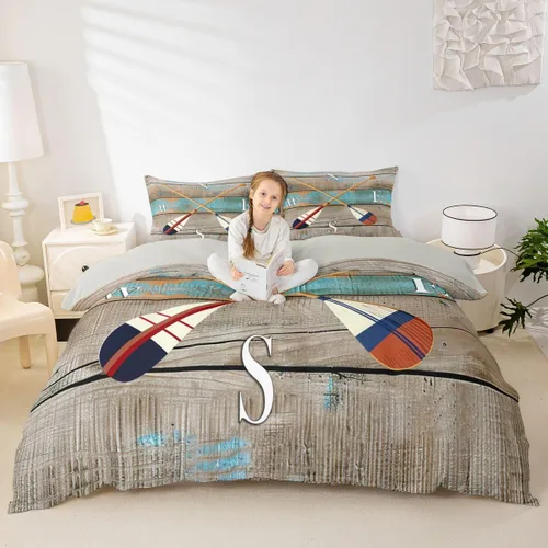 Vista 12 de Erosebridal Juego de ropa de cama con diseño de Feliz Navidad, adorable funda de edredón de muñeco de nieve tamaño individual para niños y niñas