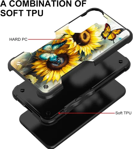 Vista 921 de Funda para Galaxy A14 5G, [Doble Capa][Protección contra Caídas de Grado Militar de 10 Pies] [Antideslizante] Funda Resistente a Prueba de Golpes