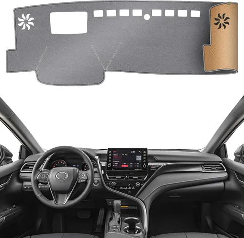 Vista 14 de Alfombrilla Cobertora para Salpicadero Compatible con Toyota Sienna 2010-2004 (Sin Modelos HUD), Alfombrilla Antirreflejos para Salpicadero