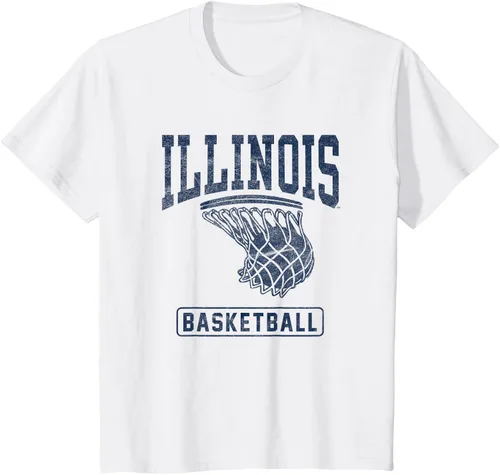 Vista 4 de University of Illinois Fighting Illini - Camiseta de baloncesto, Gris