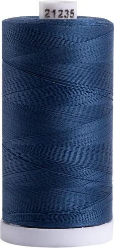 Vista 33 de Connecting Threads Hilo de coser 100% algodón, carrete de 1200 yardas (azul almirante)