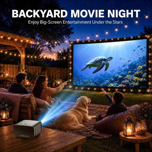 Vista 11 de Walnutt Proyector de cine al aire libre ANSI 2000, aplicaciones oficiales