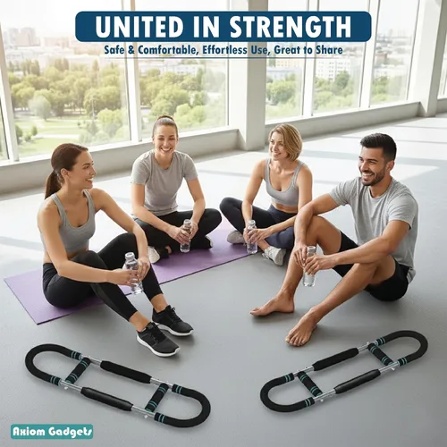 Vista 7 de Entrenador giratorio de brazo ajustable, barra de potencia de 40 a 130 libras para fuerza superior del cuerpo, equipo de entrenamiento portátil