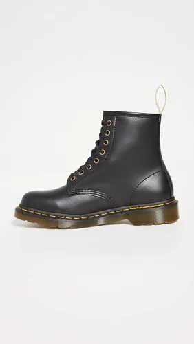 Vista 6 de Dr. Martens Botas de moda veganas 1460 para hombre, Amarillo, rojo