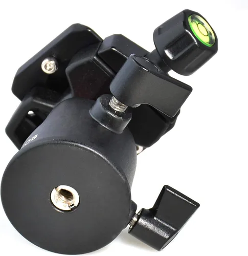 Vista 7 de Ruittos - Cabezal de bola de trípode, cabezal de bola panorámico giratorio de 360 grados con placa de zapata rápida de 1/4 pulgadas y nivel