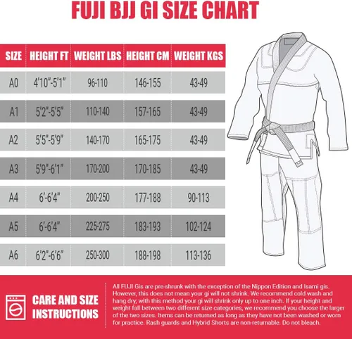 Vista 3 de FUJI Suparaito BJJ GI and Martial Arts Uniform - Brazilian Jiu Jitsu Gi