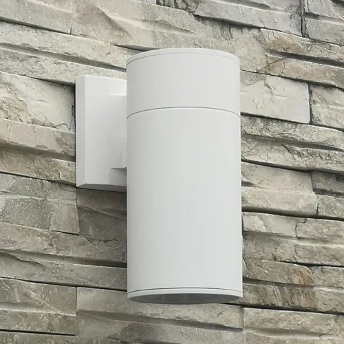 Vista 15 de Lámpara de pared para exteriores, iluminación exterior – Listado ETL, aluminio fundido a presión antioxidante, impermeable, diseño de cilindro