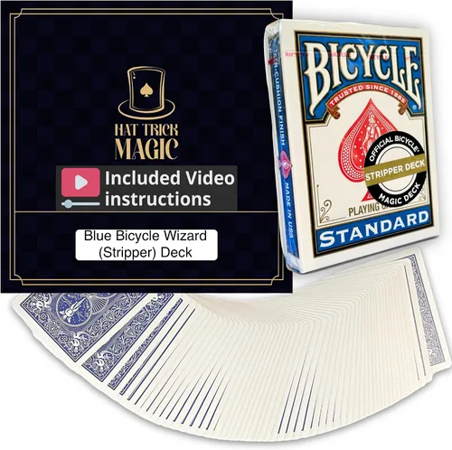 Vista 23 de Ilusiones de cartas para magos principiantes a profesionales: aparición, teletransporte, transformando milagros (Baraja Svengali azul)