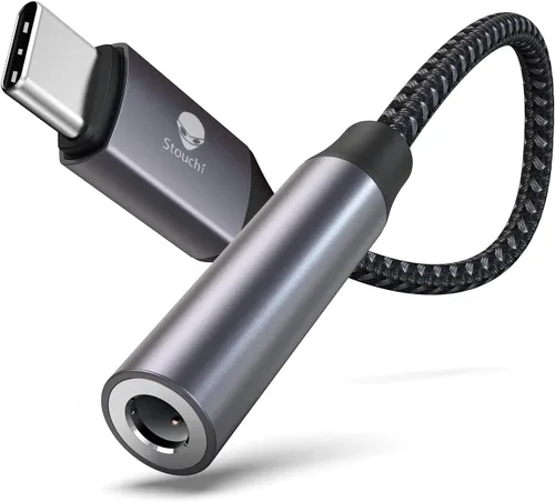 Vista 14 de Stouchi Adaptador USB C a 3,5 mm hembra, cable de conector de audio para auriculares tipo C Hi-Fi para iPhone 17/16/15, Pixel 9/8/7/6, iPad, Samsung