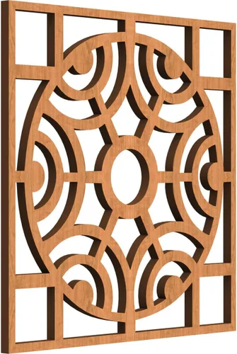 Vista 36 de Walton Paneles de pared decorativos de madera con calado, pequeños, 11 3/8 pulgadas de ancho x 11 3/8 pulgadas de alto x 1/4 pulgadas de alto, nogal