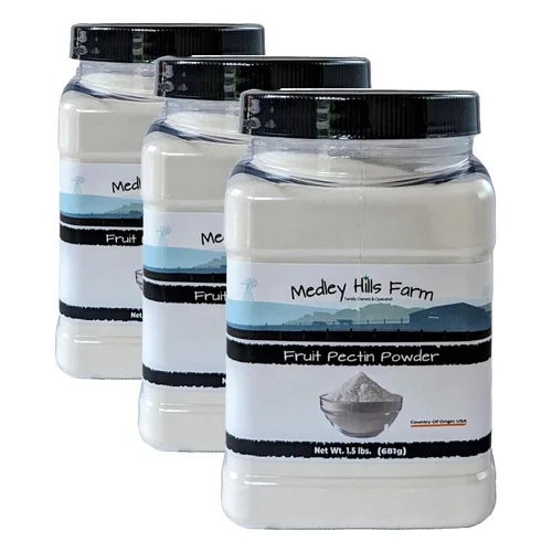 Vista 6 de Medley Hills Farm - Polvo de pectina de frutas de 1.5 libras en recipiente reutilizable – Pectina de fruta premium para conservas de mermelada