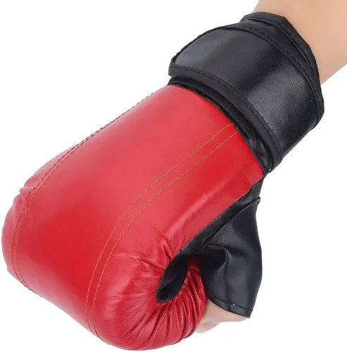 Vista 4 de Guantes de boxeo para entrenamiento, 1 par de guantes de saco de arena para hombres, mujeres y adultos, para entrenamiento profesional, boxeo