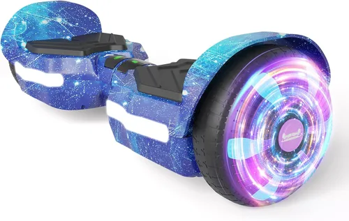 Vista 8 de Scooter, luces LED Bluetooth y Corlorful, potencia de rango de 7.5 mph y millas por motor dual de 250 W, regalos para niños y adultos, niñas y niños