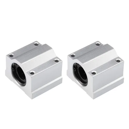 Vista 5 de uxcell Unidades lineales del bloque deslizante SCS6UU del cojinete de bolas de 19.7 ft m, orificio de 19.7 ft m 2pcs