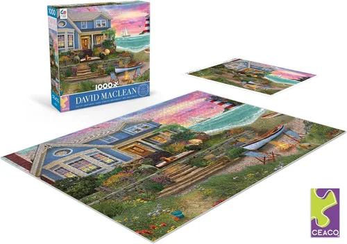 Vista 4 de Ceaco - David MacLean - Heart Beach - Rompecabezas de 1000 piezas