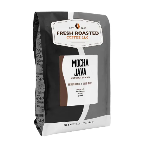 Vista 34 de Fresh Roasted Coffee, Blackbeard's Revenge, 12 onzas, tostado medio, Kosher, grano entero