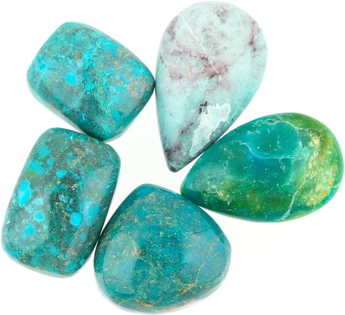 Vista 9 de 5pcs, Bulk Natural Gemstone Cabochon, Polished Flatback Stone, Wholesale Loose Cabs Supply, DIY Jewelry Making, Chakra Healing Crystal, Birthstone