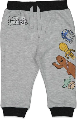 Vista 3 de STAR WARS Darth Vader Stormtrooper C-3PO Chewbacca R2-D2 Baby Yoda - Paquete de 2 pantalones deportivos para recién nacidos a bebés