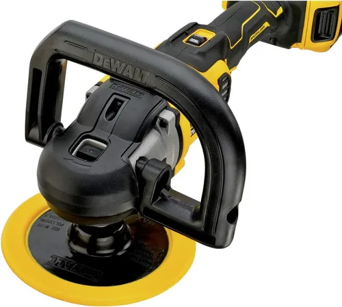 Vista 8 de DEWALT 20V MAX* XR Kit de pulidora inalámbrica, rotativa, velocidad variable, 7 pulgadas, 180 mm (DCM849P2)