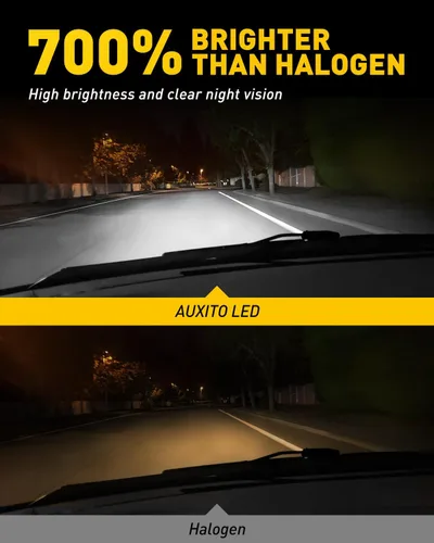 Vista 3 de AUXITO Bombillas LED H11, 20000 lúmenes, 100 W por juego, 6000 K blanco frío, bombillas LED H8 H9 para luces antiniebla, Plug and Play, paquete de 2