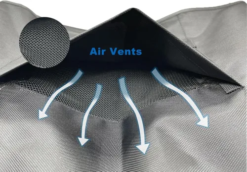 Vista 2 de YOUHO Cubierta de aire acondicionado para unidades exteriores, cubierta de CA duradera, tela resistente al agua, diseño resistente al viento