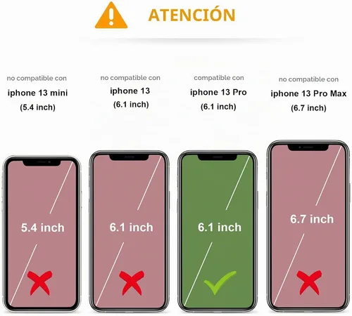 Vista 2 de KIHUWEY Funda tipo cartera para iPhone 13 Pro con soporte para tarjetas Negro