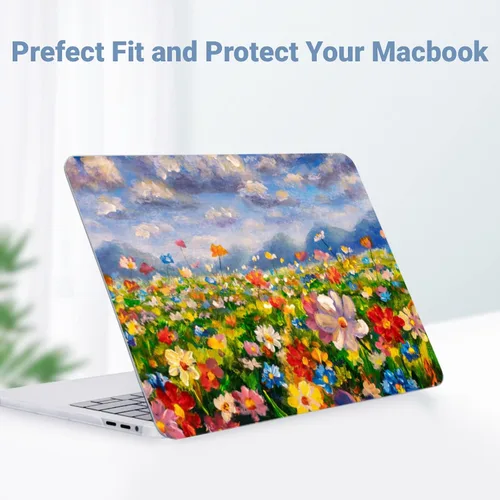 Vista 10 de Funda compatible con MacBook Air de 15" M5 M4 M3 M2 2023-2026 Negro (Black Lace)