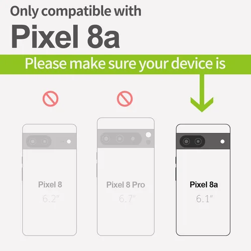 Vista 3 de Carveit Funda de madera para Pixel 8a - Madera natural y negro suave TPU a prueba de golpes - Funda de madera única compatible con Google Pixel 8a
