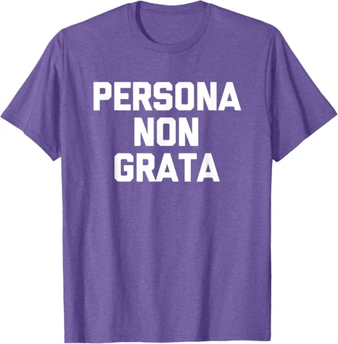 Vista 9 de Persona Non Grata - Divertida camiseta sarcástica con frase sarcástica, Negro