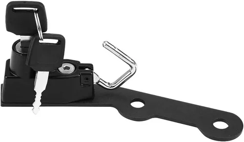 Vista 3 de Acouto Cerradura de casco de aleación de aluminio para casco de motocicleta, gancho de montaje de cerradura para MT-09 FZ-09 FJ-09 2014-2017