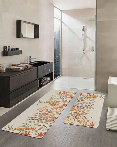 Vista 2 de American Farmhouse - Tapete de baño para bañera, antideslizante, de secado rápido y absorbente, de tierra de diatomeas, para fregadero de cocina