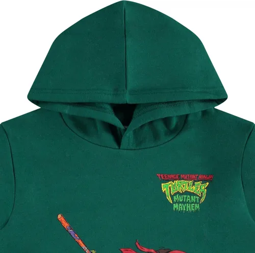 Vista 7 de Teenage Mutant Ninja Turtles Conjunto de sudadera con capucha y pantalones deportivos para niños pequeños y grandes, tallas 4-20