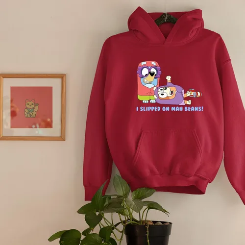 Vista 3 de I Slipped On Mah Beans Hoodies, B.luey Birthday Girl Hoodie, B.luey Birthday Squad Hoodie, B.luey Birthday party Team, B.luey Birthday Party Hoodie