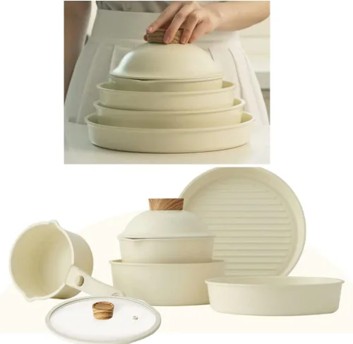 Vista 2 de Sodam - Juego de utensilios de cocina con tapa transparente (6 unidades)