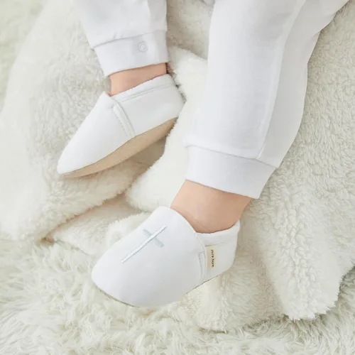 Vista 2 de pureborn Botines de forro polar unisex para bebé niño niña, zapatos cálidos para bebés
