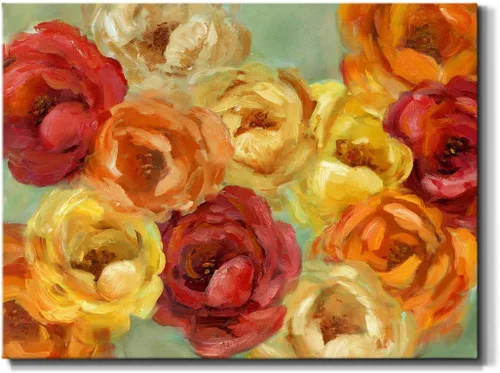 Vista 36 de Renditions Gallery Arte de pared de bosque otoñal, decoración de lienzo premium envuelto en galería, listo para colgar, 12L x 8A, impresión hecha
