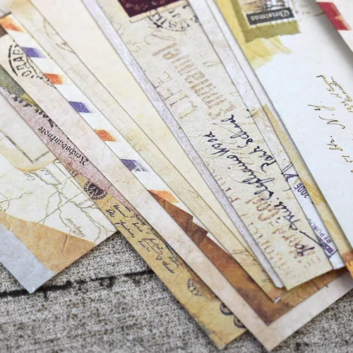 Vista 8 de EORTA 60 sobres de papel pequeños retro estilo vintage europeo papelería herramientas de saludo/invitación para niños, niños, estudiantes