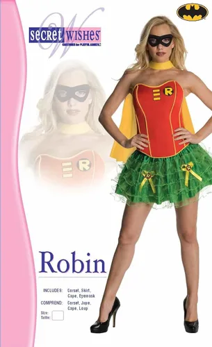 Vista 4 de DC Comics Secret Wishes Robin Disfraz de corsé y tutú