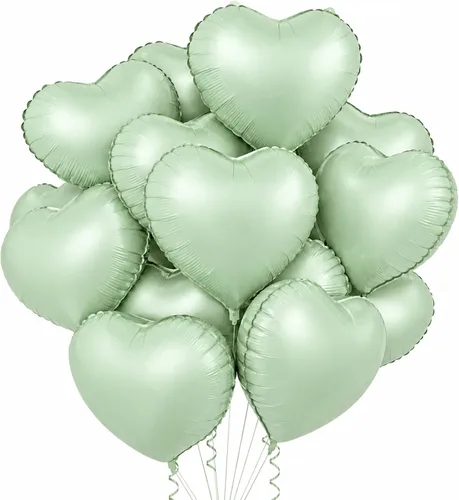 Vista 30 de 15 globos de papel de aluminio en forma de corazón negro de 18 pulgadas para el día de San Valentín, día de la madre, compromiso, aniversario