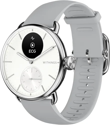 Vista 11 de WITHINGS ScanWatch 2 - Hybrid Smart Watch, Heart Rate Monitoring, Fitness Tracker, Cycle Tracker, Sleep Monitoring, GPS Tracker, 30-Day Battery