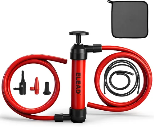 Vista 11 de Fluid Transfer Siphon Pump for Gasoline, Multi-use Liquid Transfer Pump, Max 3 GPM High Flow, Hand Pump with Inflator Hose adapter, Balloon Adapter