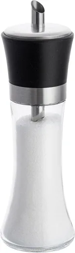 Vista 2 de Restaurantware - Dispensador de azúcar de vidrio negro de 6 onzas