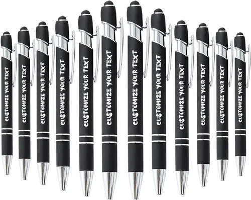 Vista 185 de AIFLM Bolígrafos personalizados con nombre a granel hasta 500 unidades de bolígrafos grabados gratis con tu nombre y texto para negocios