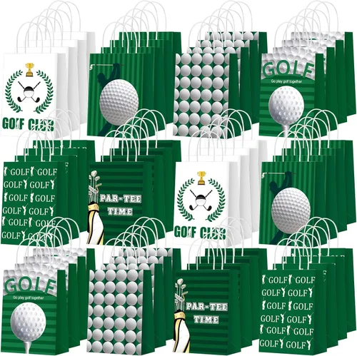 Vista 9 de Outus 24 bolsas de papel para fiesta de fútbol, regalo de fútbol, bolsas de papel con asas, pelota deportiva, bolsa de dulces para pelotas