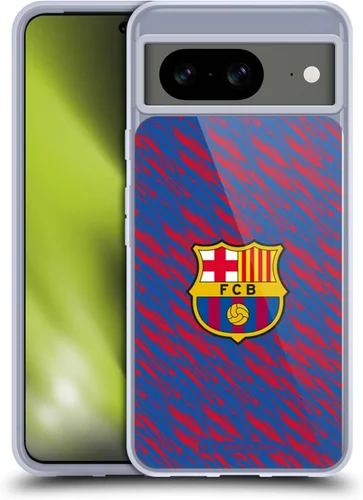 Vista 10 de Head Case Designs Funda de gel suave con licencia oficial del FC Barcelona Barca Crest Patterns compatible con Google Pixel 8