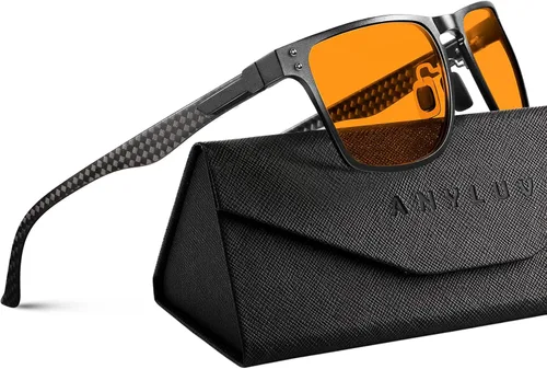 Vista 27 de ANYLUV Blue Light Glasses Men, Carbon Fiber Working Blue Light Blocking Glasses Relieve Eyestrain for Men Women