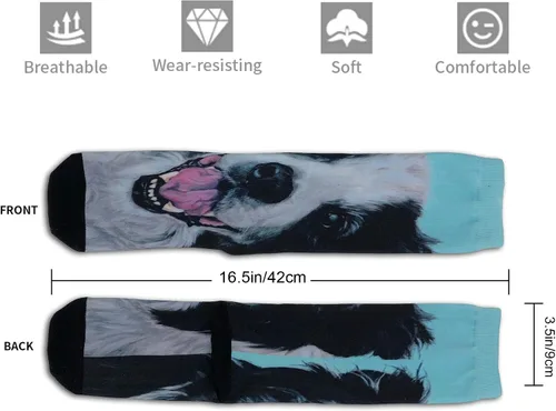 Vista 4 de Calcetines estampados de animales lindos - Calcetines locos 360 calcetines divertidos regalos para mujeres y hombres