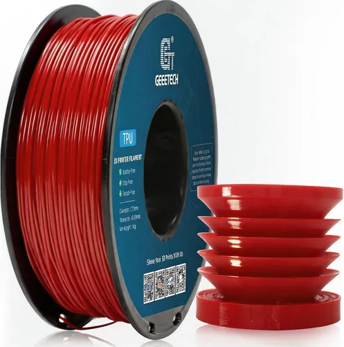 Vista 10 de Geeetech - Filamento PLA de 0.07 pulgadas, filamento de seda de bicolor, consumo dicromático de coextrusión brillante, 2.2 libras, 1 carrete