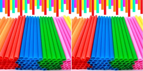 Vista 7 de Pajitas jumbo para batidos, coloridas y desechables de boca ancha (100 unidades)